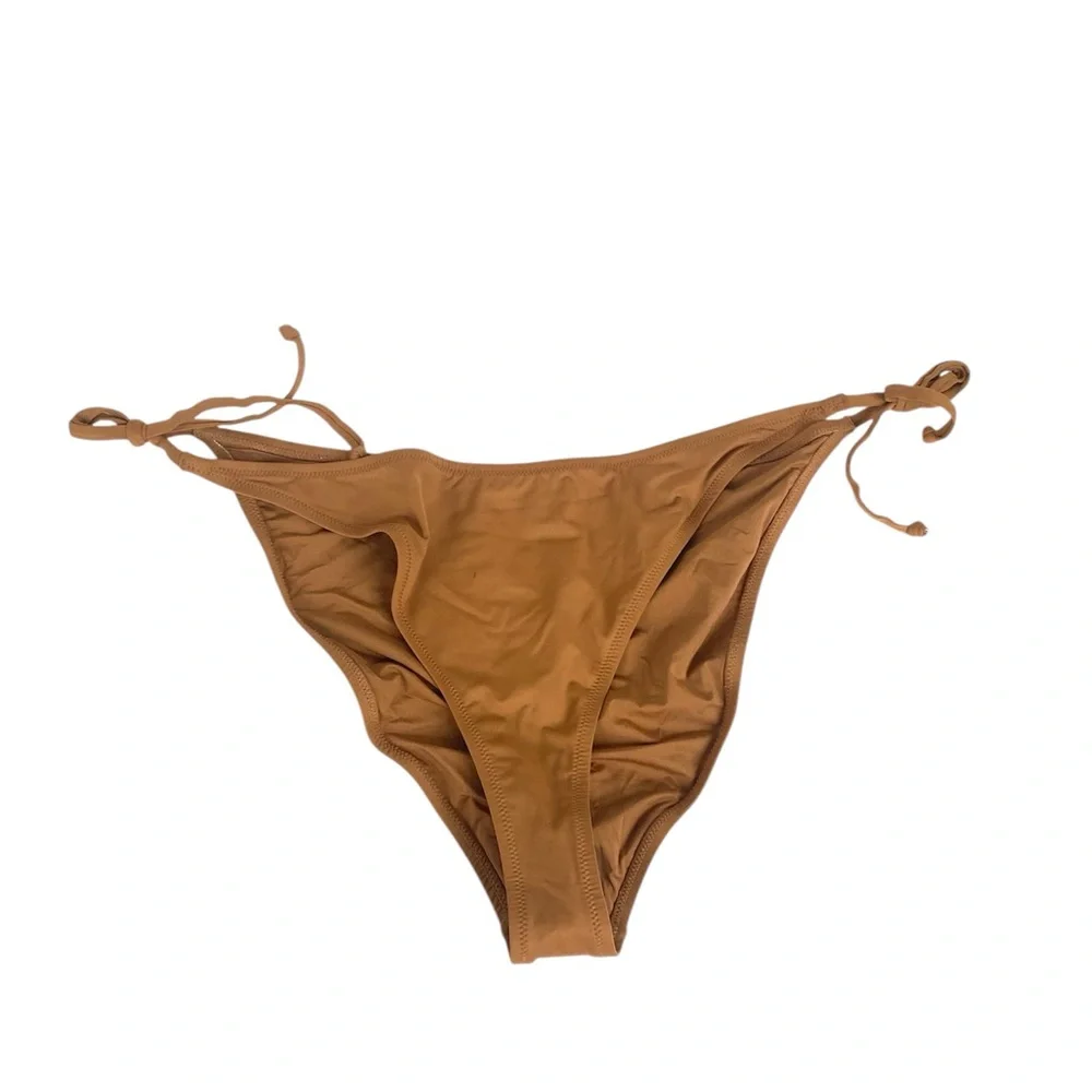 SKIMS Tan Tie-Side Bikini Bottom 4X NWT Adjustable Swim Bottom